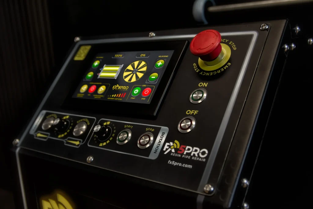 máquina de resinado